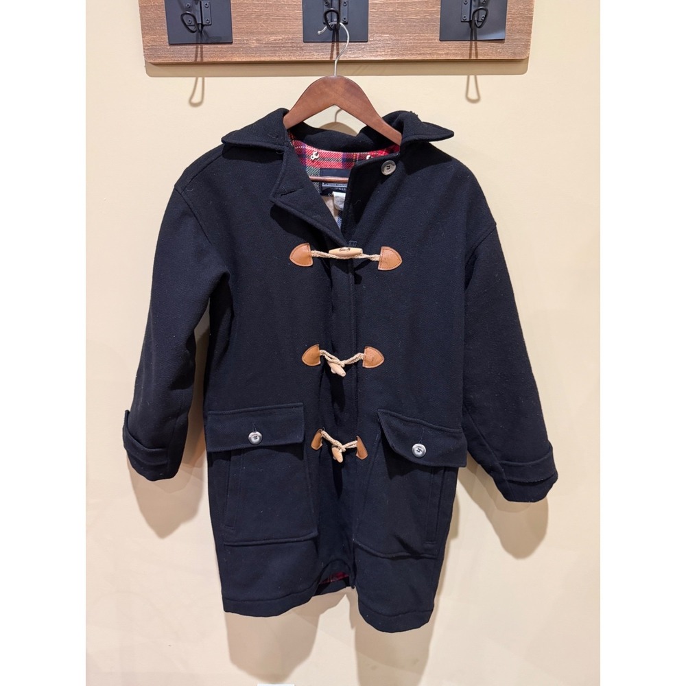 Vintage Women's Lands End Coat Black Size Small